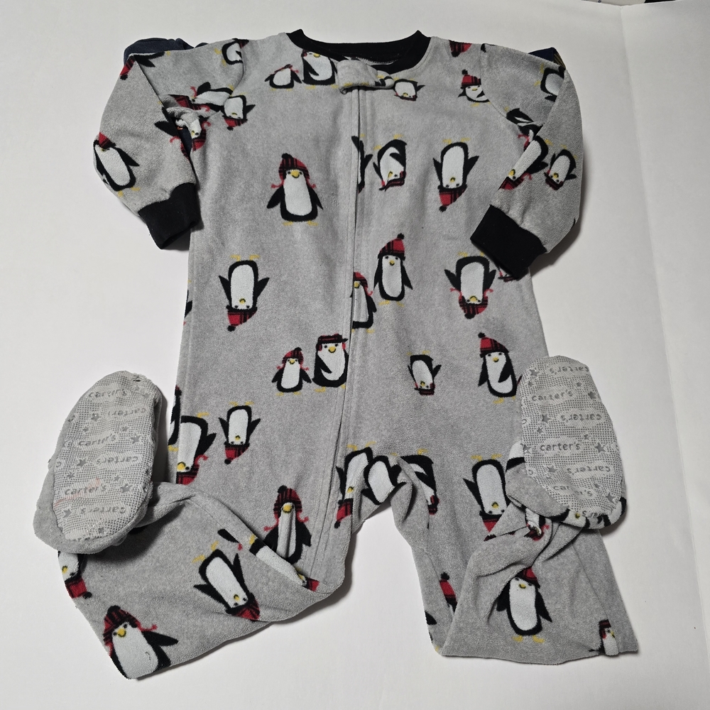 18-24M Boys Onsies, Sweaters, Sweatpants, Footie & Plush Dog Bundle - 10 Items - Picture 13 of 16